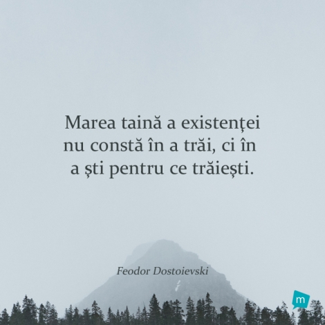 Marea taină a existenţei nu constă în a trăi, ci în a şti...