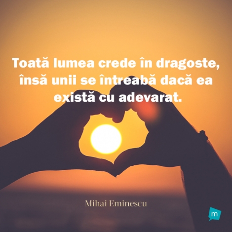 Toata lumea crede in dragoste, insa unii se intreaba daca ea exista...