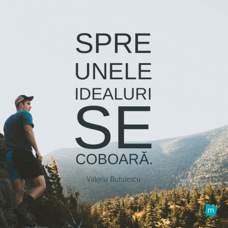 Spre unele idealuri se coboara.