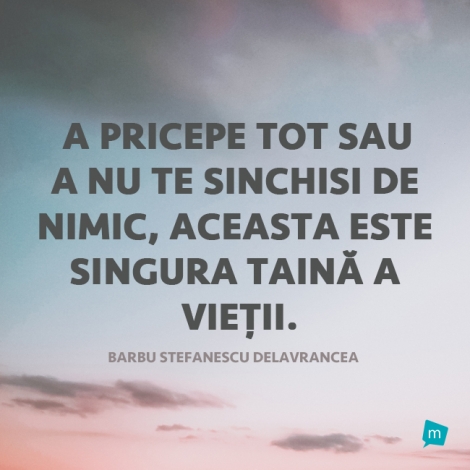 A pricepe tot sau a nu te sinchisi de nimic, aceasta este singura...